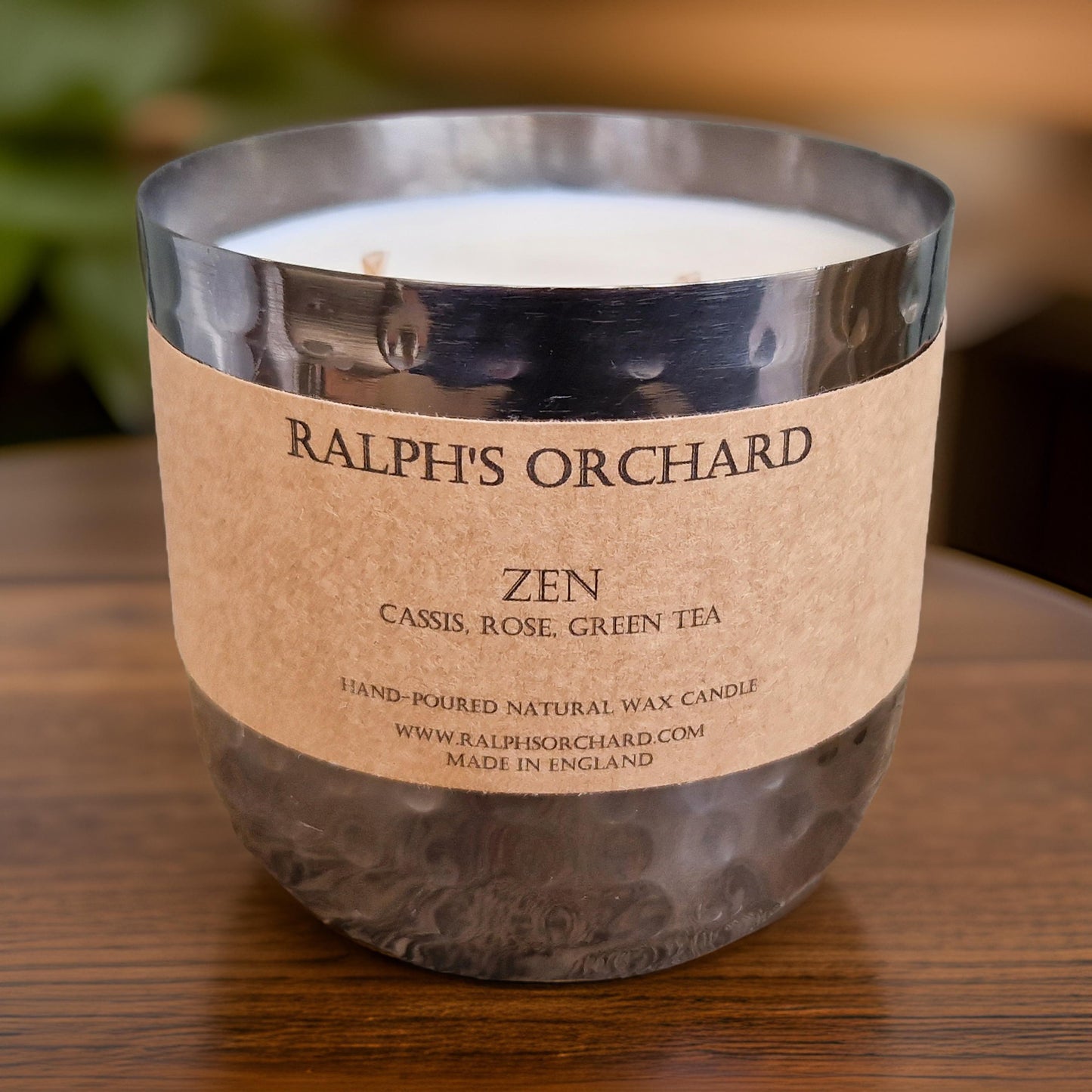 Zen: Cassis, Rose, Green Tea Scented Candle-1