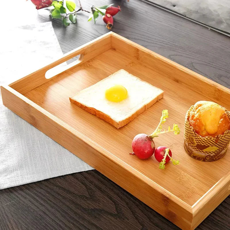 Eco-Friendly Bamboo Serving Tray