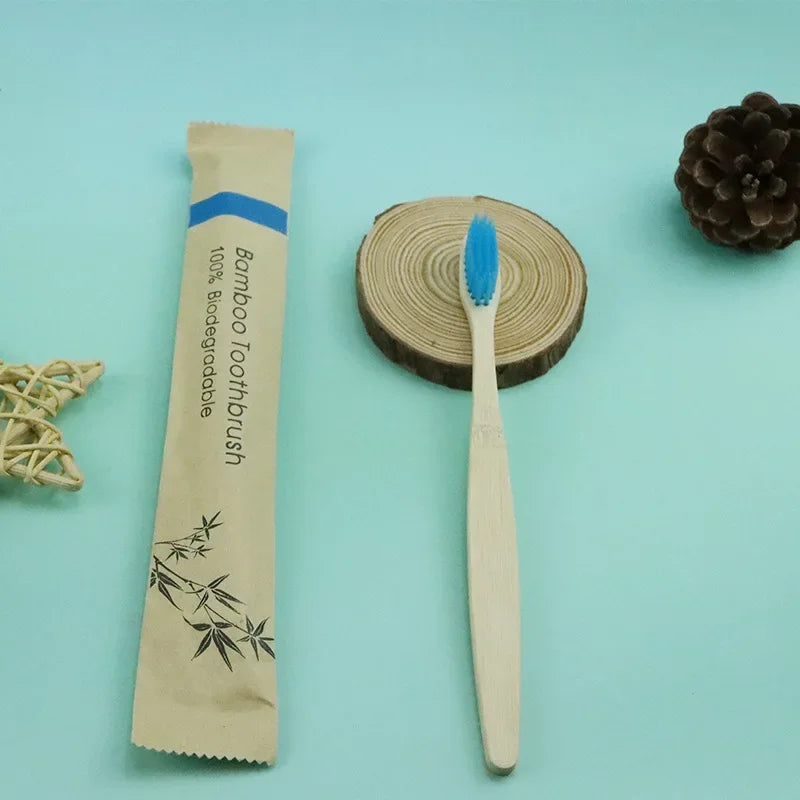 Bamboo Toothbrushes – Eco-Friendly & Reusable (50/100pc)