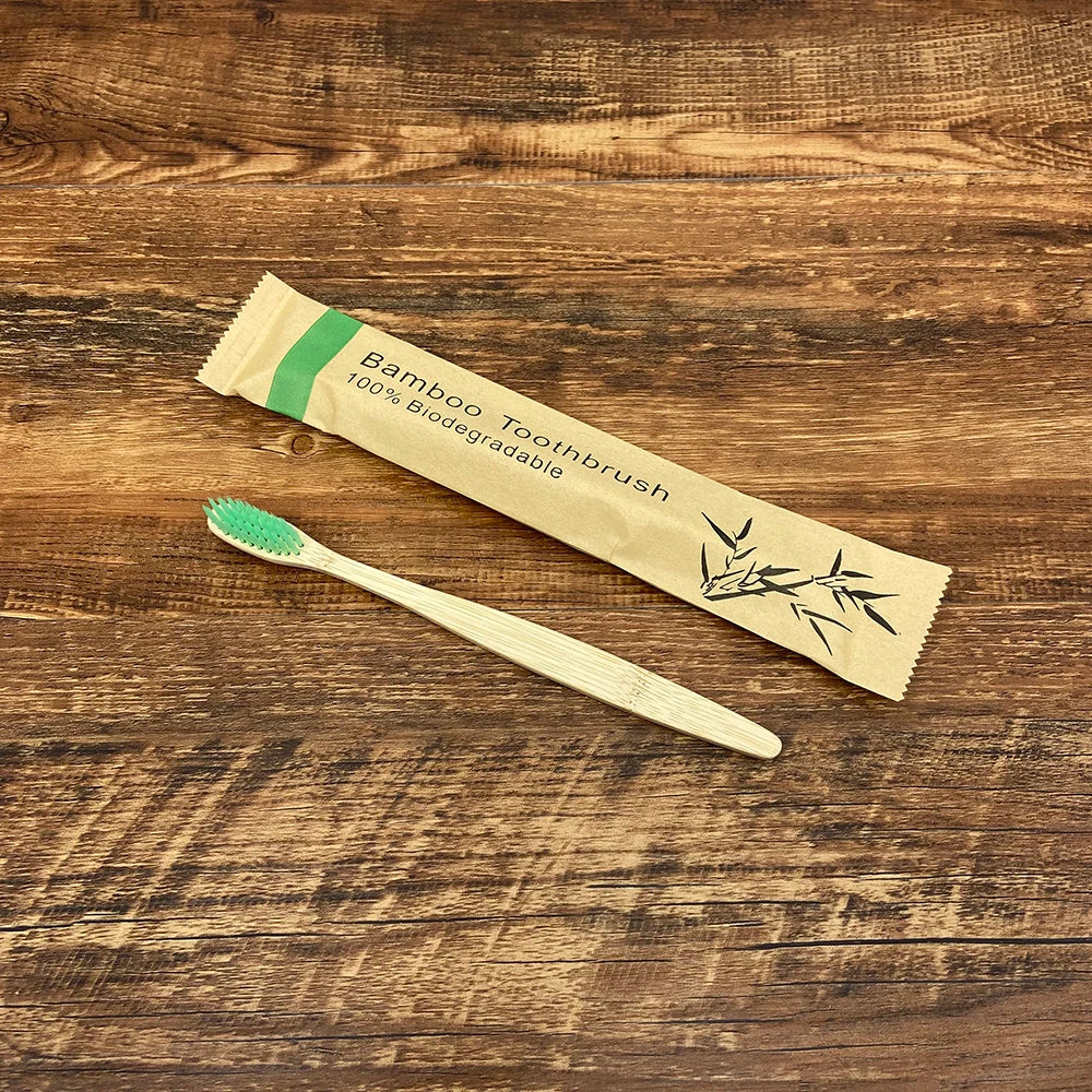 Eco-Friendly Bamboo Toothbrush – Soft Bristles for Gentle Care (1pc)