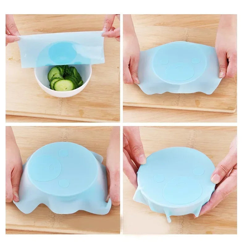 Silicone Super Stretch Lids – Versatile, Dishwasher & Freezer Safe Covers