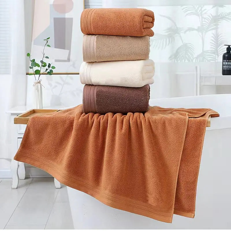 Luxury 100% Cotton Bath Towel Set - Soft & Absorbent