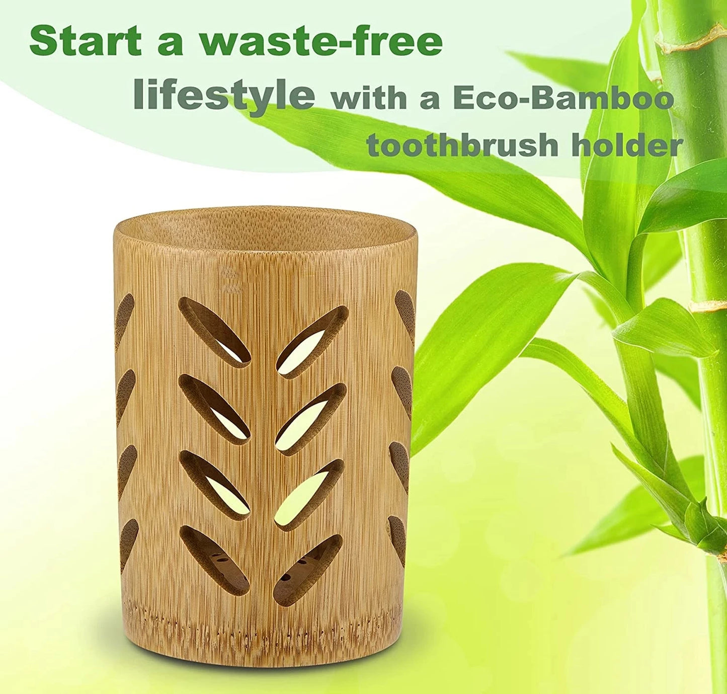 Bamboo Toothbrush Holder – Quick-Drying & Eco-Friendly