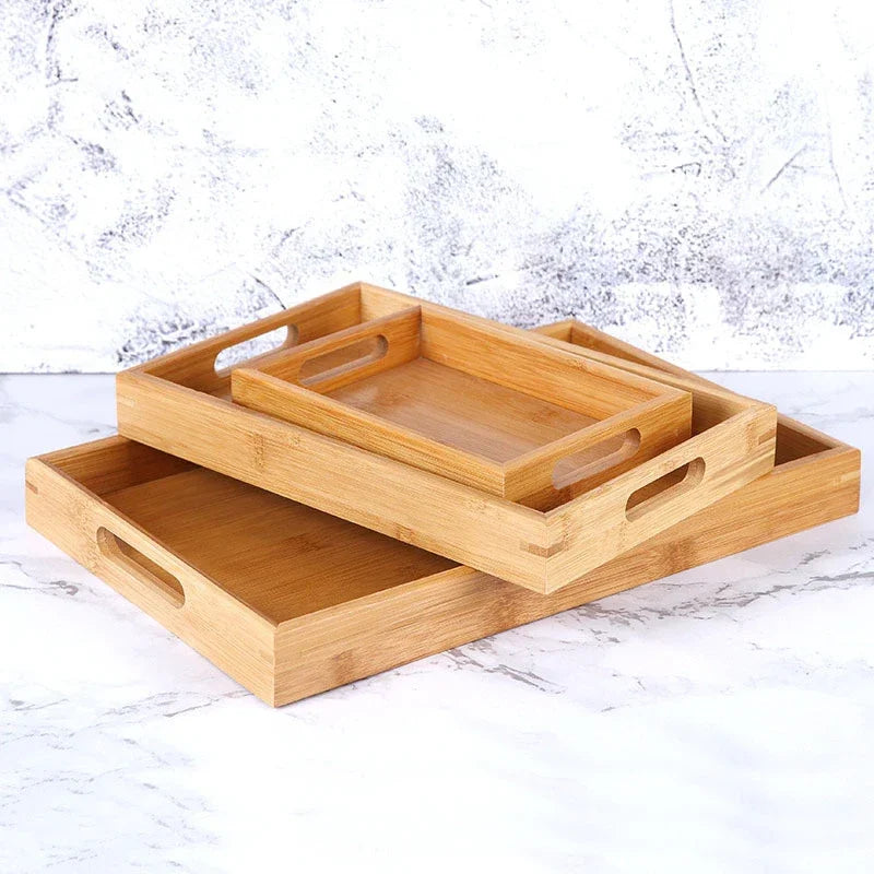 Eco-Friendly Bamboo Serving Tray