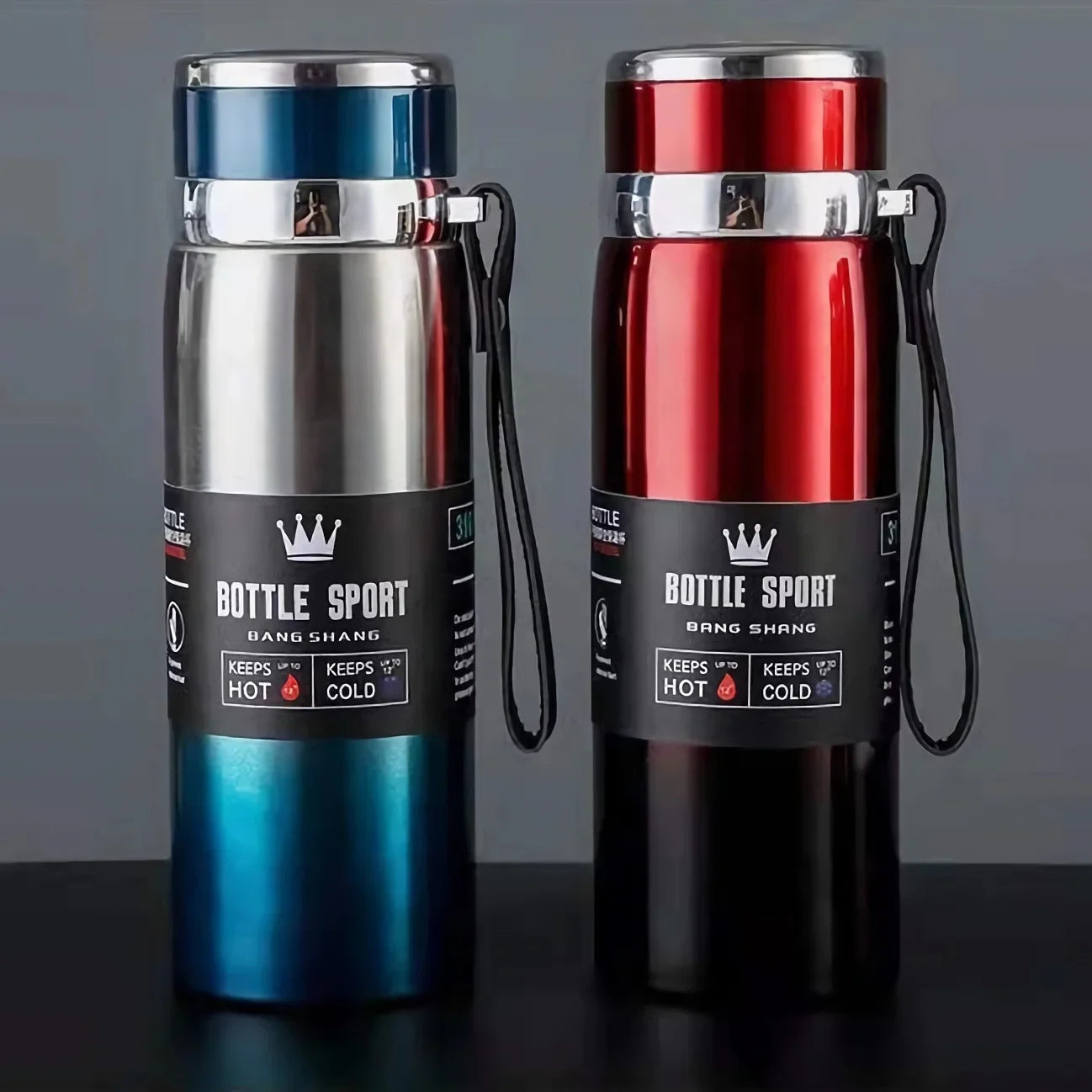 1L Thermal Water Bottle – Keeps Drinks Hot or Cold