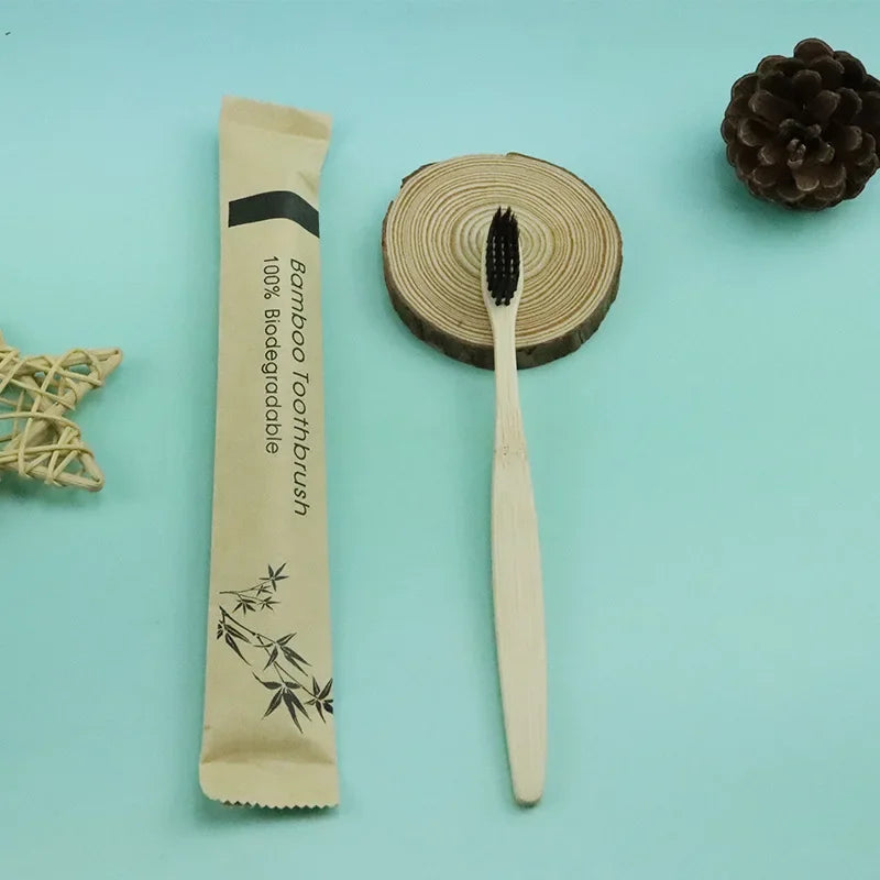 Bamboo Toothbrushes – Eco-Friendly & Reusable (50/100pc)