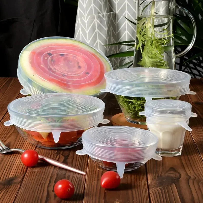 Universal Silicone Stretch Covers – Sustainable Food Storage Solutions