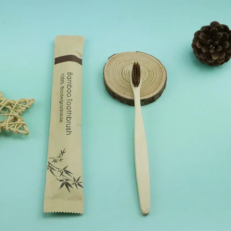 Bamboo Toothbrushes – Eco-Friendly & Reusable (50/100pc)