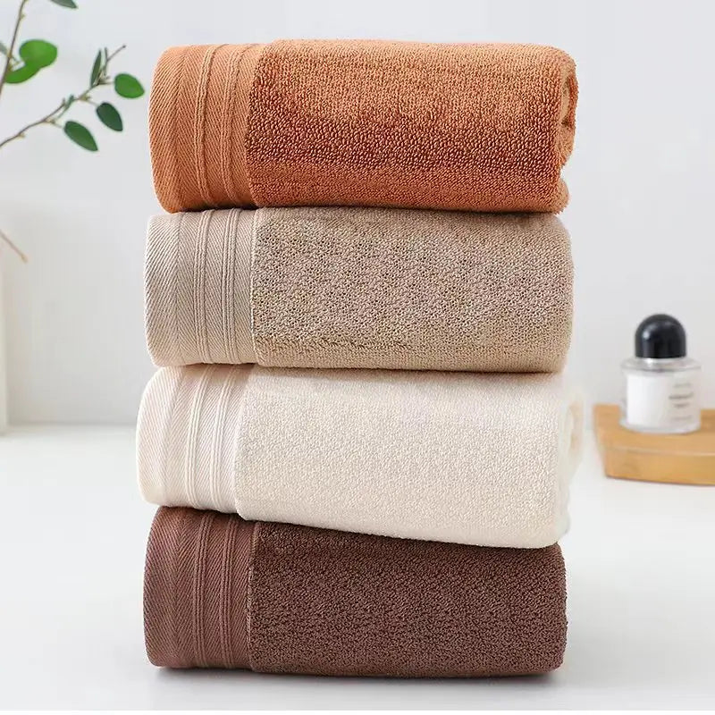 Luxury 100% Cotton Bath Towel Set - Soft & Absorbent