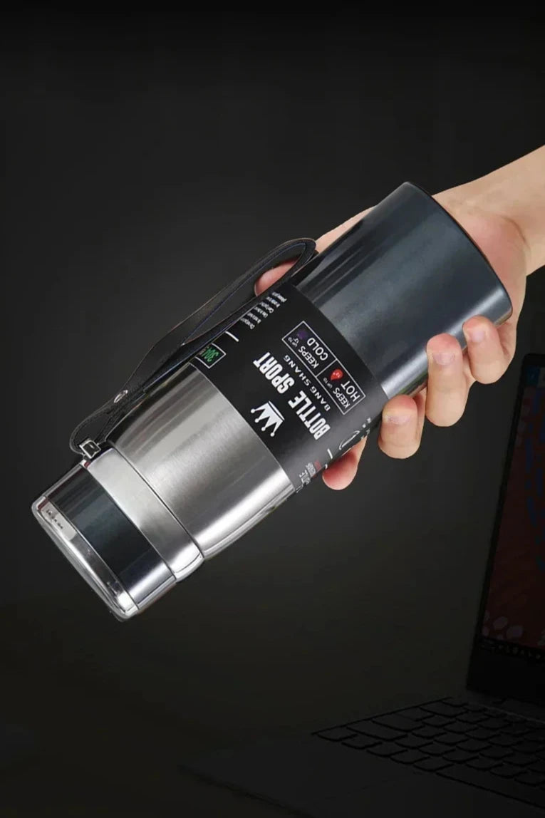 1L Thermal Water Bottle – Keeps Drinks Hot or Cold