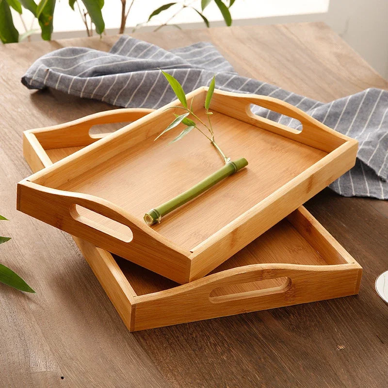 Eco-Friendly Bamboo Serving Tray