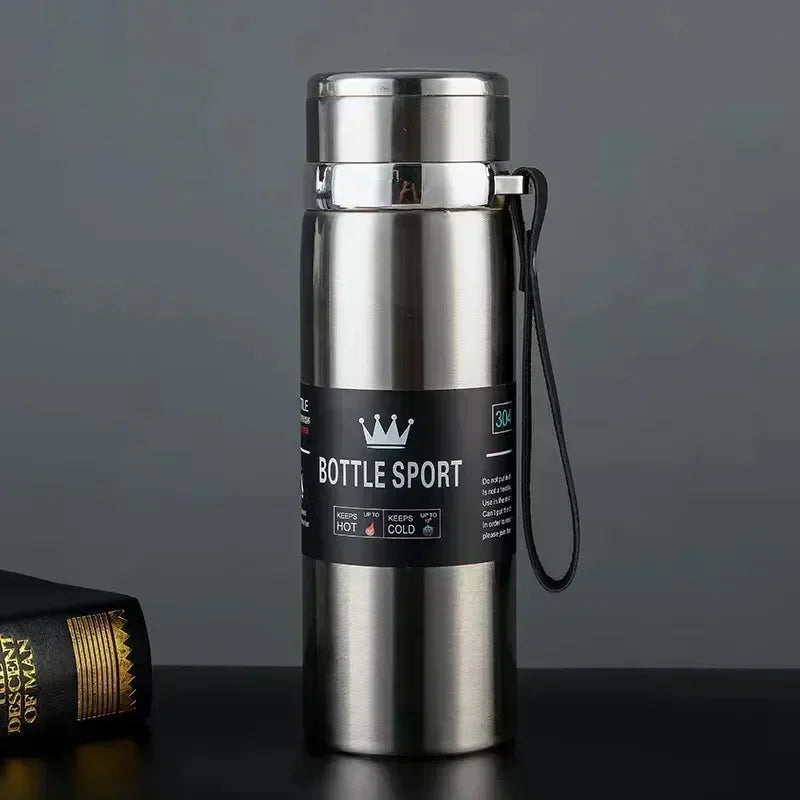 1L Thermal Water Bottle – Keeps Drinks Hot or Cold