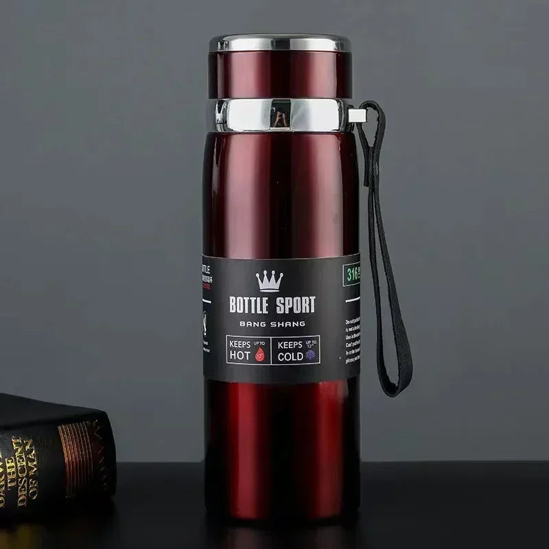 1L Thermal Water Bottle – Keeps Drinks Hot or Cold