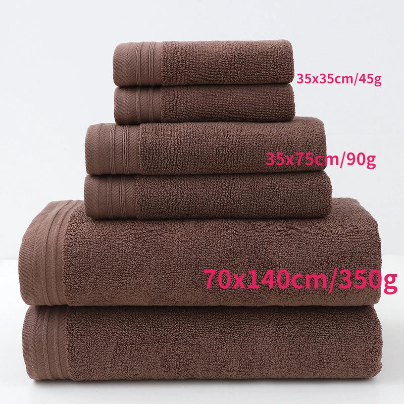 Luxury 100% Cotton Bath Towel Set - Soft & Absorbent