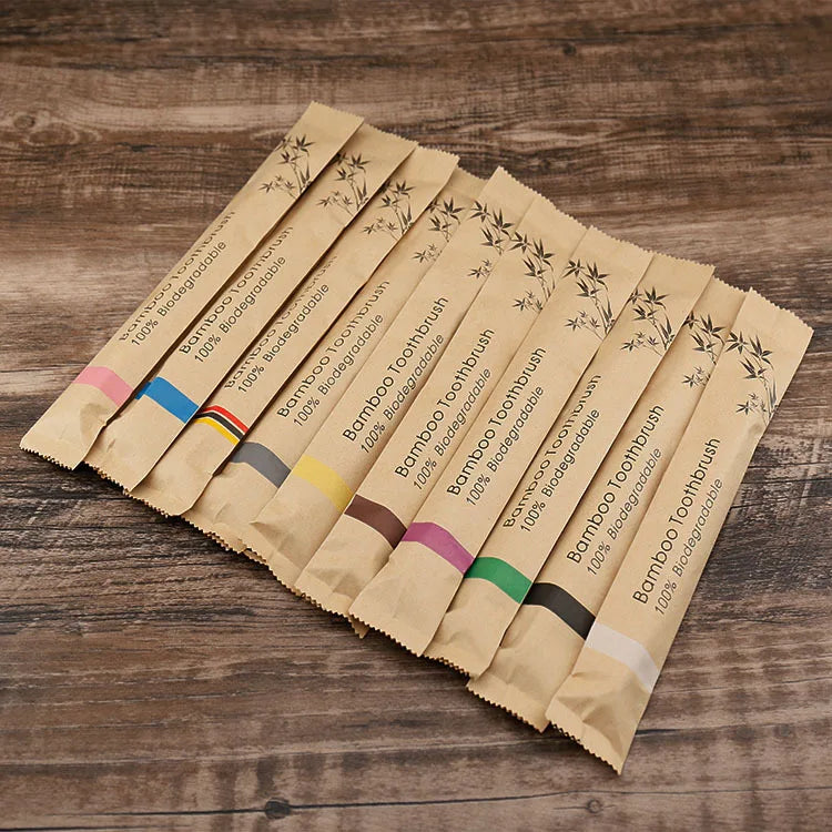 Bamboo Toothbrushes – Reusable & Eco-Friendly (10pc)