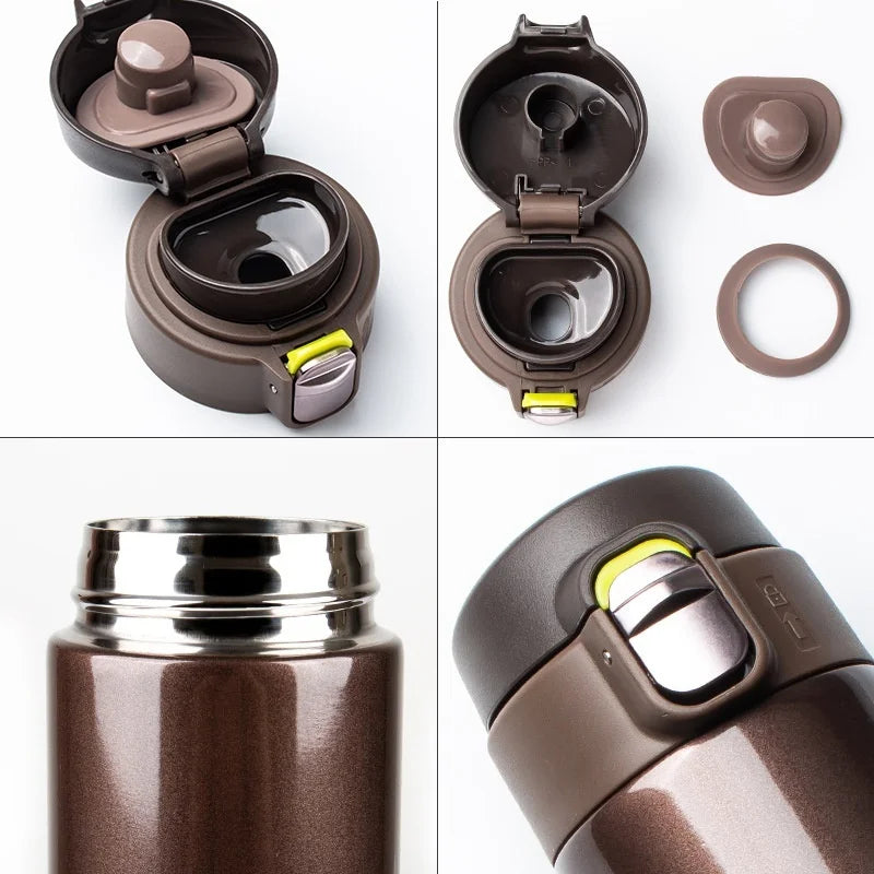 500ml Stainless Steel Thermos Bottle – Bouncing Cover for Easy Access