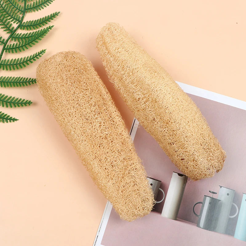 Natural Biodegradable Loofah Sponge - Multi-Purpose Exfoliating Scrubber for Shower, Kitchen, & Bathroom