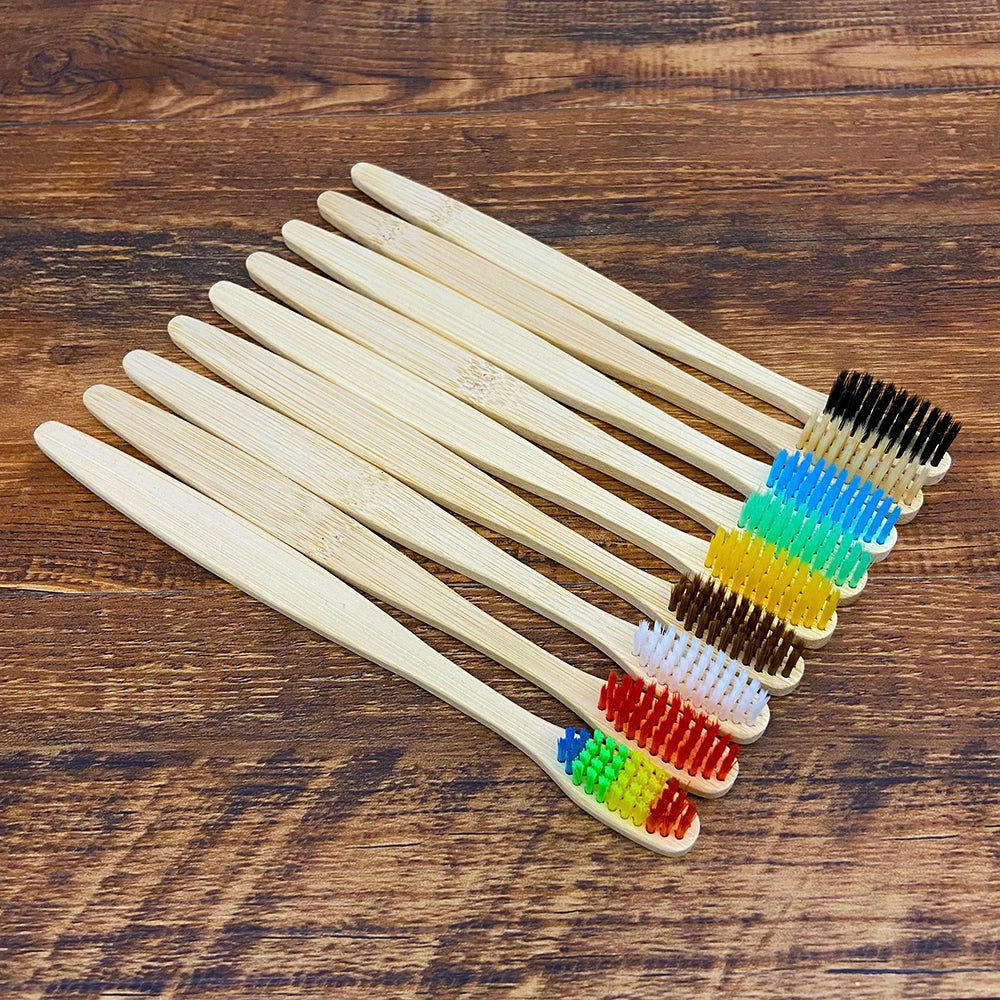 Eco-Friendly Bamboo Toothbrush – Soft Bristles for Gentle Care (1pc)