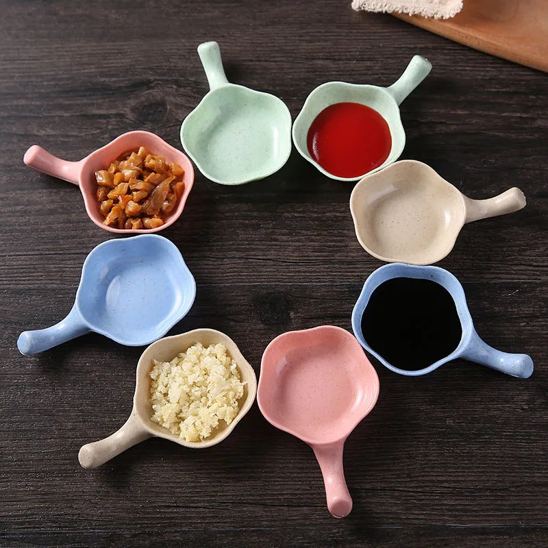 Eco-Friendly Wheat Straw Condiment Dish – Versatile & Biodegradable