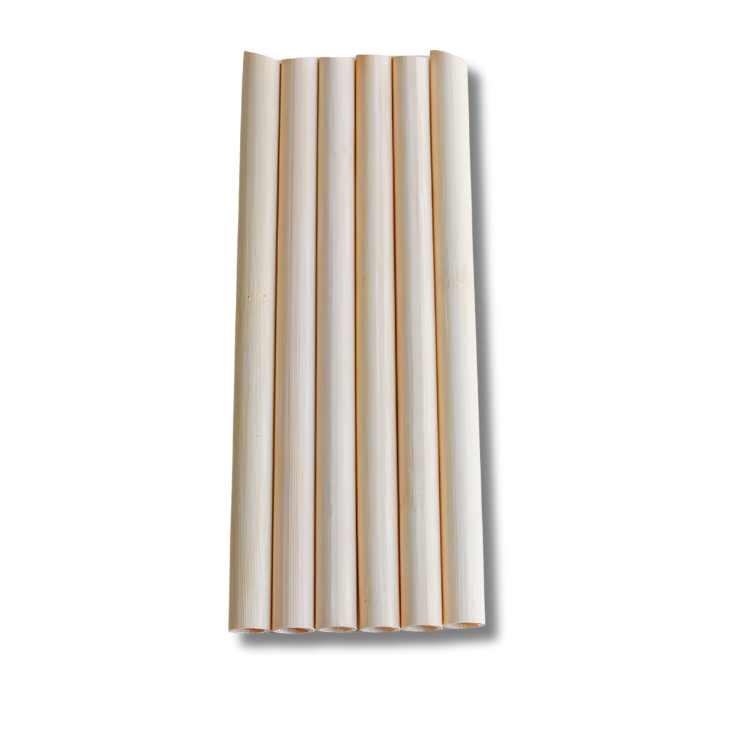 Eco-Friendly Bamboo Cocktail Straws – with Cleaning Brush 10pc