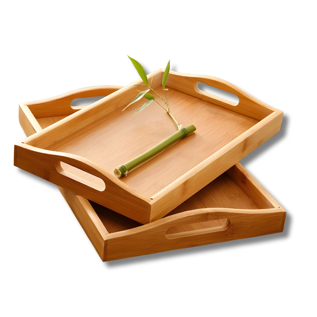 Eco-Friendly Bamboo Serving Tray