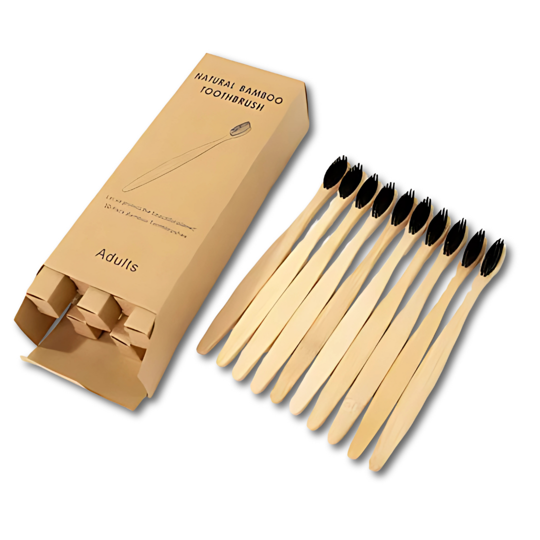 Bamboo Toothbrushes – Soft, Biodegradable, Plastic-Free (20pc)