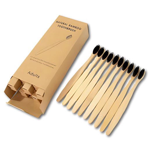 Bamboo Toothbrushes – Soft, Biodegradable, Plastic-Free (20pc)