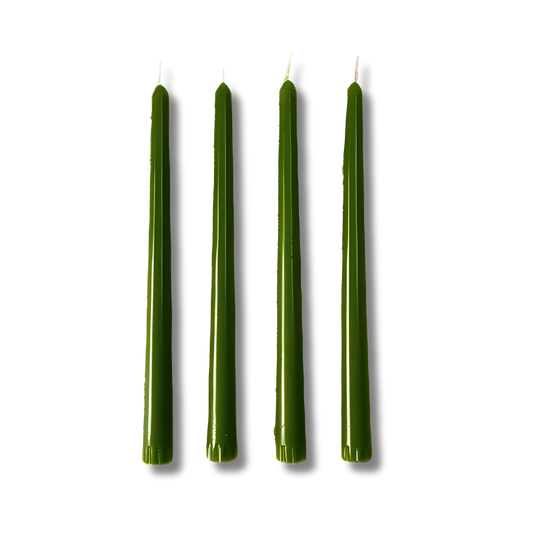 Pure Evergreen Colourd Beeswax Taper Candle – Stately Collection