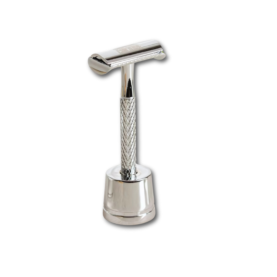 Diamond Grip Safety Razor – Sustainable Shaving with 10x Razor Blades