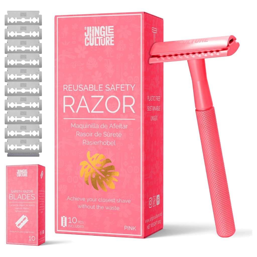 Diamond Grip Jungle Culture Safety Razors | Includes 10x Razor Blades-12