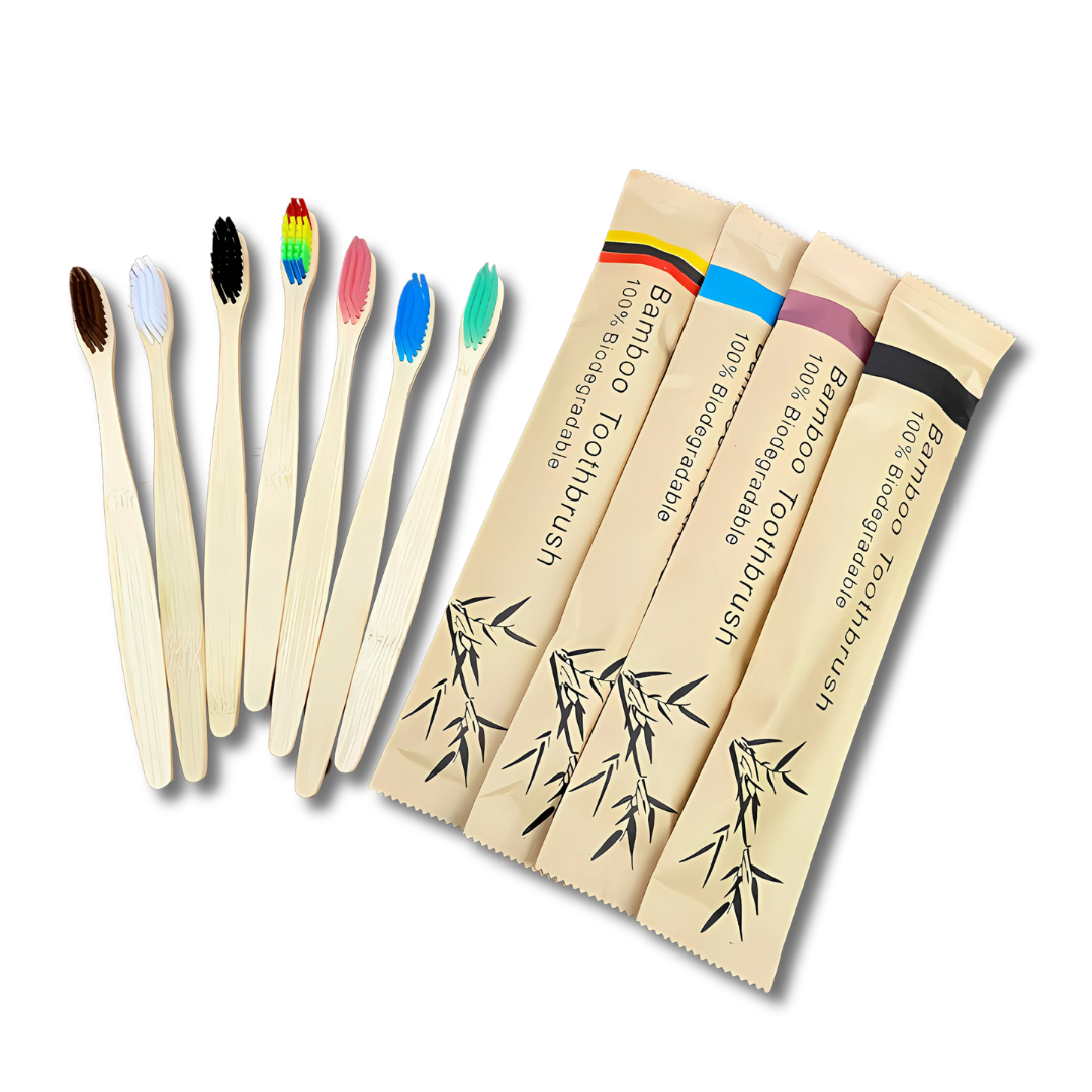 Eco-Friendly Bamboo Toothbrush – Soft Bristles for Gentle Care (1pc)