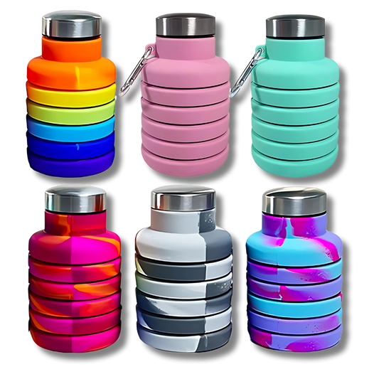 Collapsible Reusable Leak-Proof Sports Bottle – Lightweight & Portable