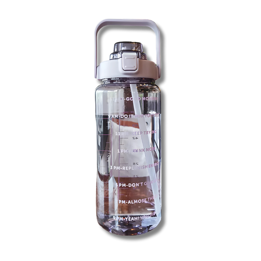 2L Large Capacity Eco-Friendly Sports Water Bottle – With Straw for Easy Sipping