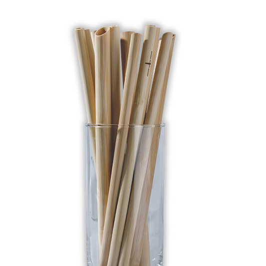 Eco-Friendly Bamboo Cocktail Straws – with Cleaning Brush 10pc